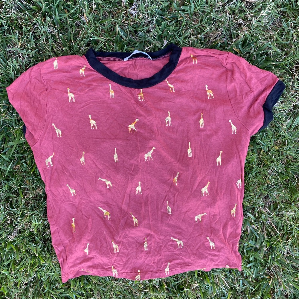 4 for $12 Giraffe crop top